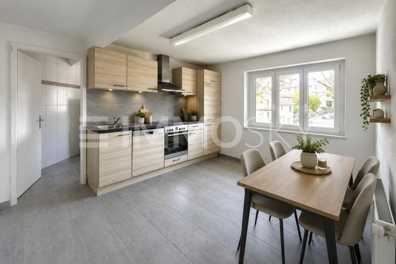 Essbereich im 1. OG - 12 Zimmer Wohn- und Geschäftshaus in Reconvilier
