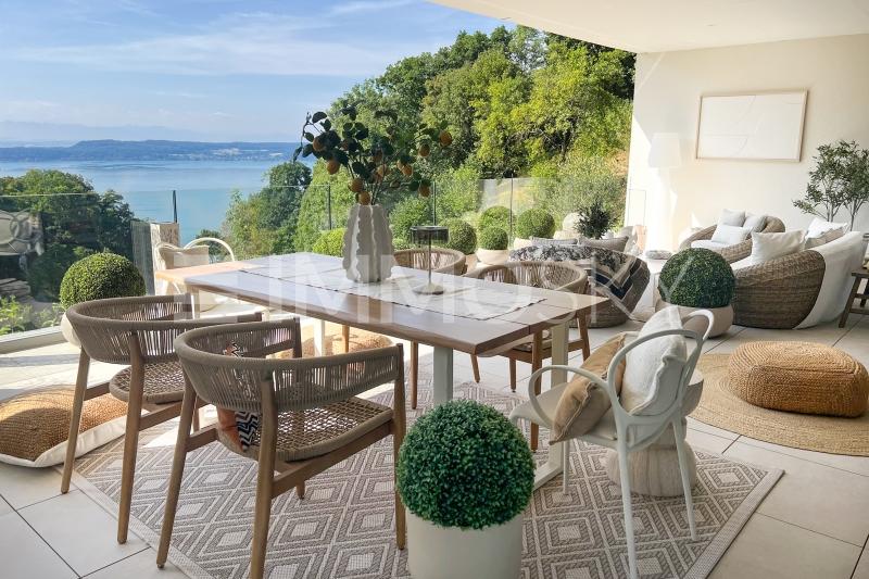 Terrasse avec vue sur le lac - 5.5 stanze Padiglione a Twann Tüscherz