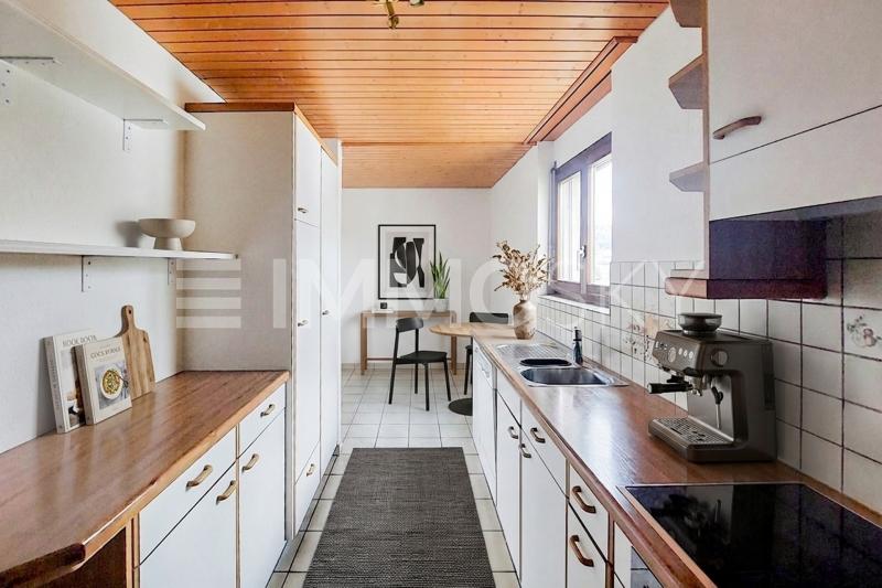 Praktische Küche - 4.5 pièces Appartement a Moosleerau
