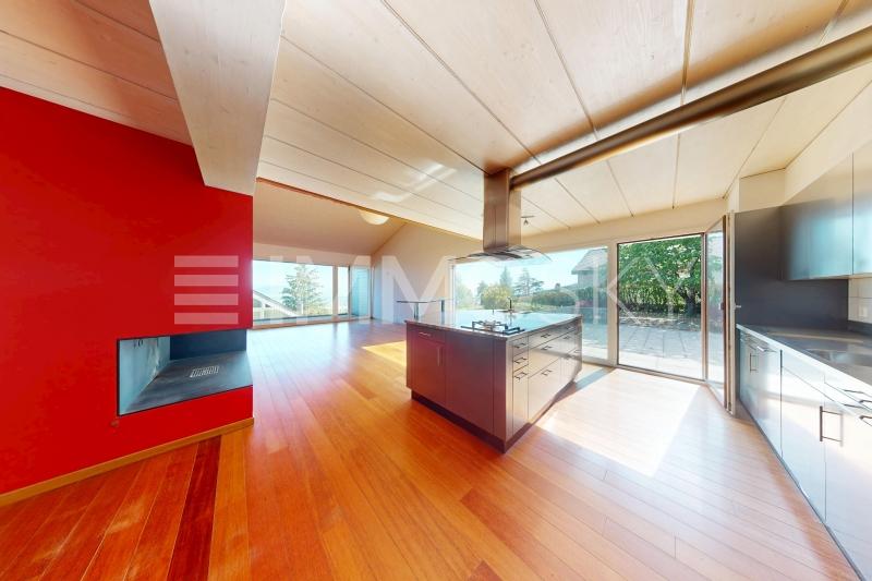 Grande pièce à vivre ouverte sur l'extérieur - 7.5 pièces Villa a Arzier