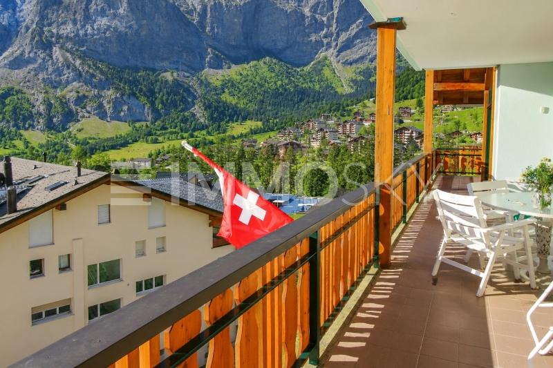Sonniger Balkon - 4.5 pièces Appartement en attique a Leukerbad