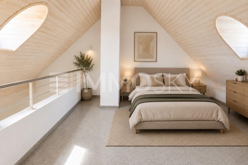 Heimeliges Schlafzimmer mit Dachfenster - 2.5 pièces Appartement sous les toits a Klingnau