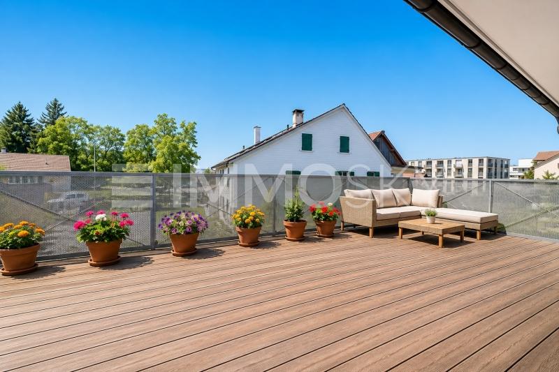 Terrasse einer Wohneinheit - 10.5 Zimmer Mehrfamilienhaus in Kreuzlingen