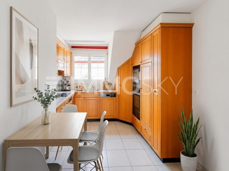 Wohnküche mit Aussicht.jpg - 4.5 pièces Duplex a Egliswil