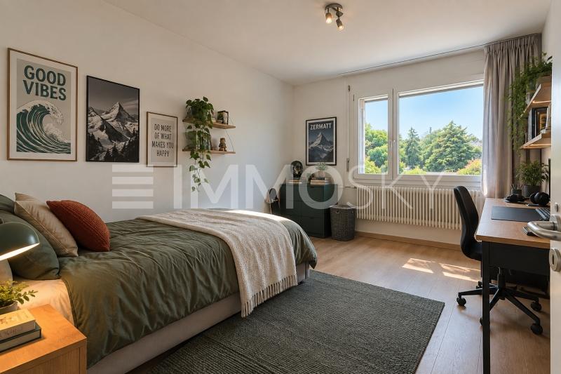 Jolie chambre  (homestaging) - 4.5 pièces Appartement a Chailly Montreux