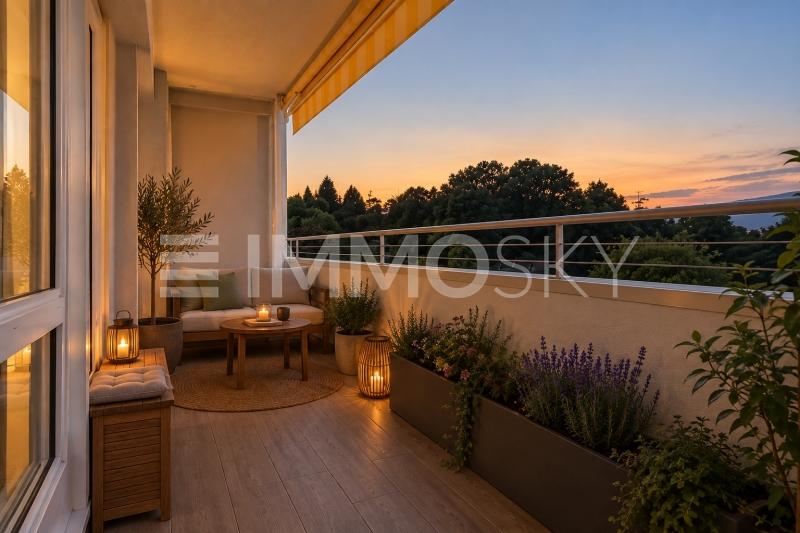Bel extérieur pour vos soirées estivales - 4.5 pièces Appartement a Chailly Montreux