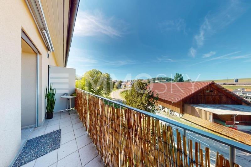Balcon orienté Nord-Ouest - 3.5 stanze Appartamento a Vuisternens en Ogoz