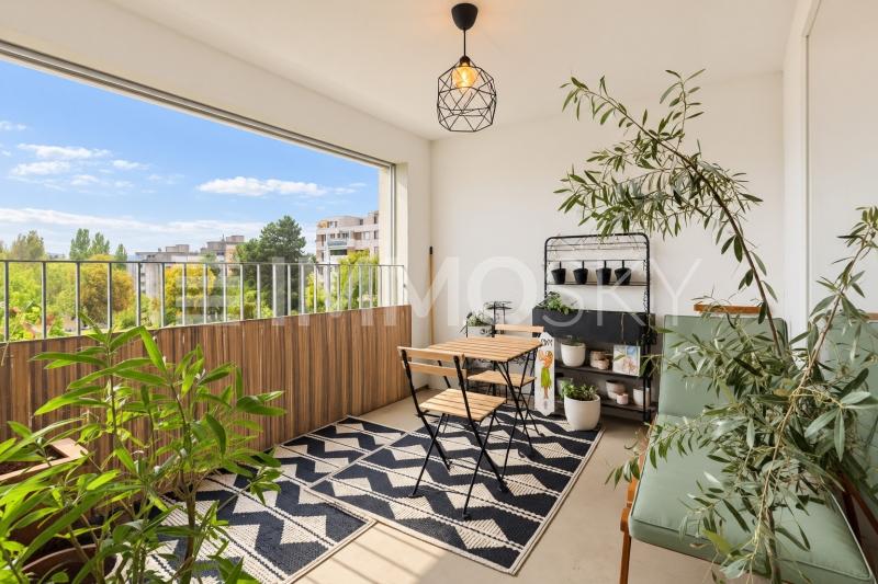Balcon de 11m2 oriente Sud Ouest - 4.5 stanze Appartamento a Fribourg