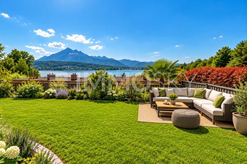 Luxuriöse Gartenterrasse mit Seeblick - 5.5 pièces Maison bifamiliale a Luzern