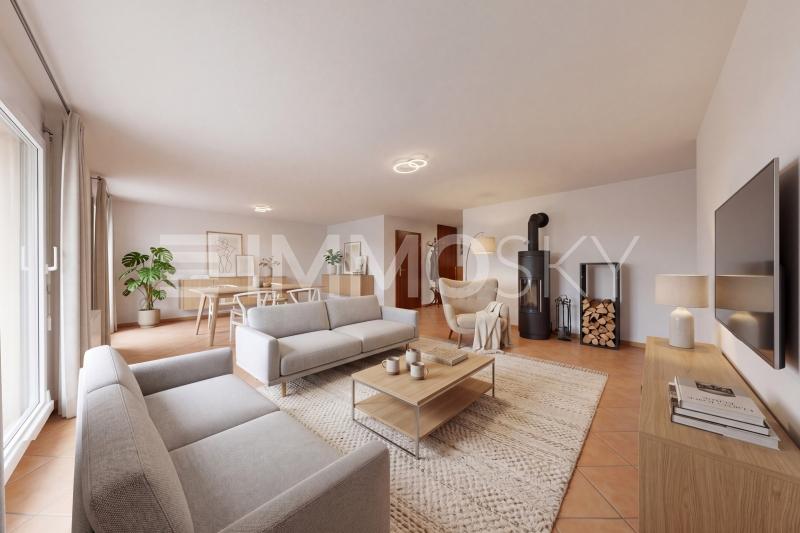 Salon chaleureux (Home Staging) - 4.5 Zimmer Etagenwohnung in La Chaux de Fonds