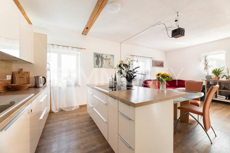 Moderne Küche mit Kochinsel - 14 pièces Immeuble mixte a Guntmadingen