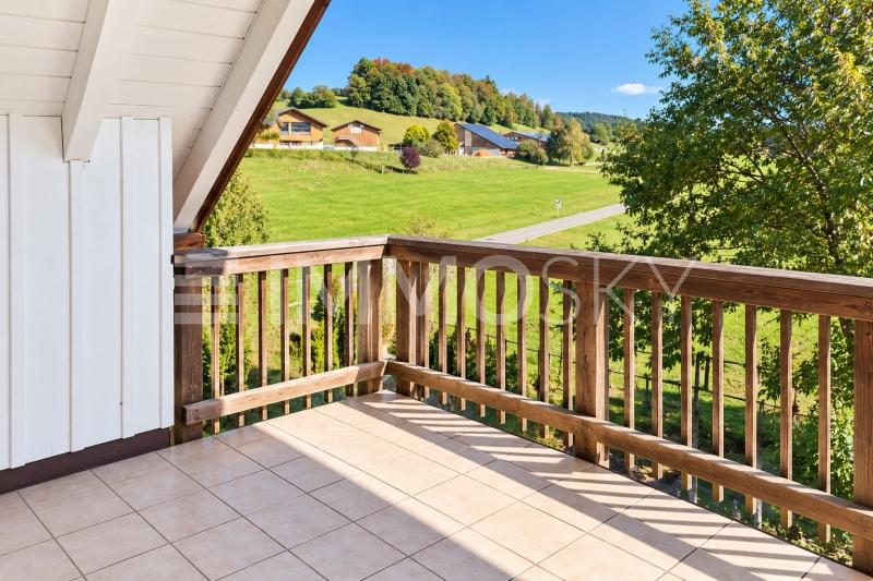 Balkonblick über die grüne Landschaft - 5 pièces Duplex a Herrliberg