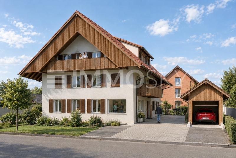 Strassenansicht - 3.5 Zimmer Wohnung in Schüpbach