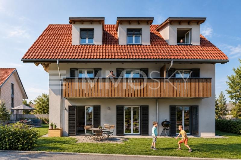 Gartenansicht - 3.5 Zimmer Wohnung in Schüpbach