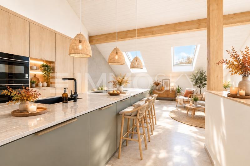 De l'espace pour ravir les papilles de tous homestaging - 4.5 Zimmer Maisonette in Sullens