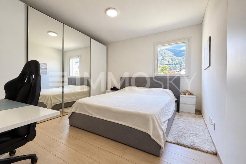 Camera da letto - 2.5 Zimmer Gartenwohnung in Camorino