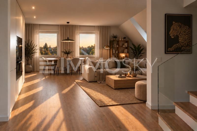 Lichtdurchfluteter Wohn- und Essbereich - 3.5 pièces Duplex a Zürich